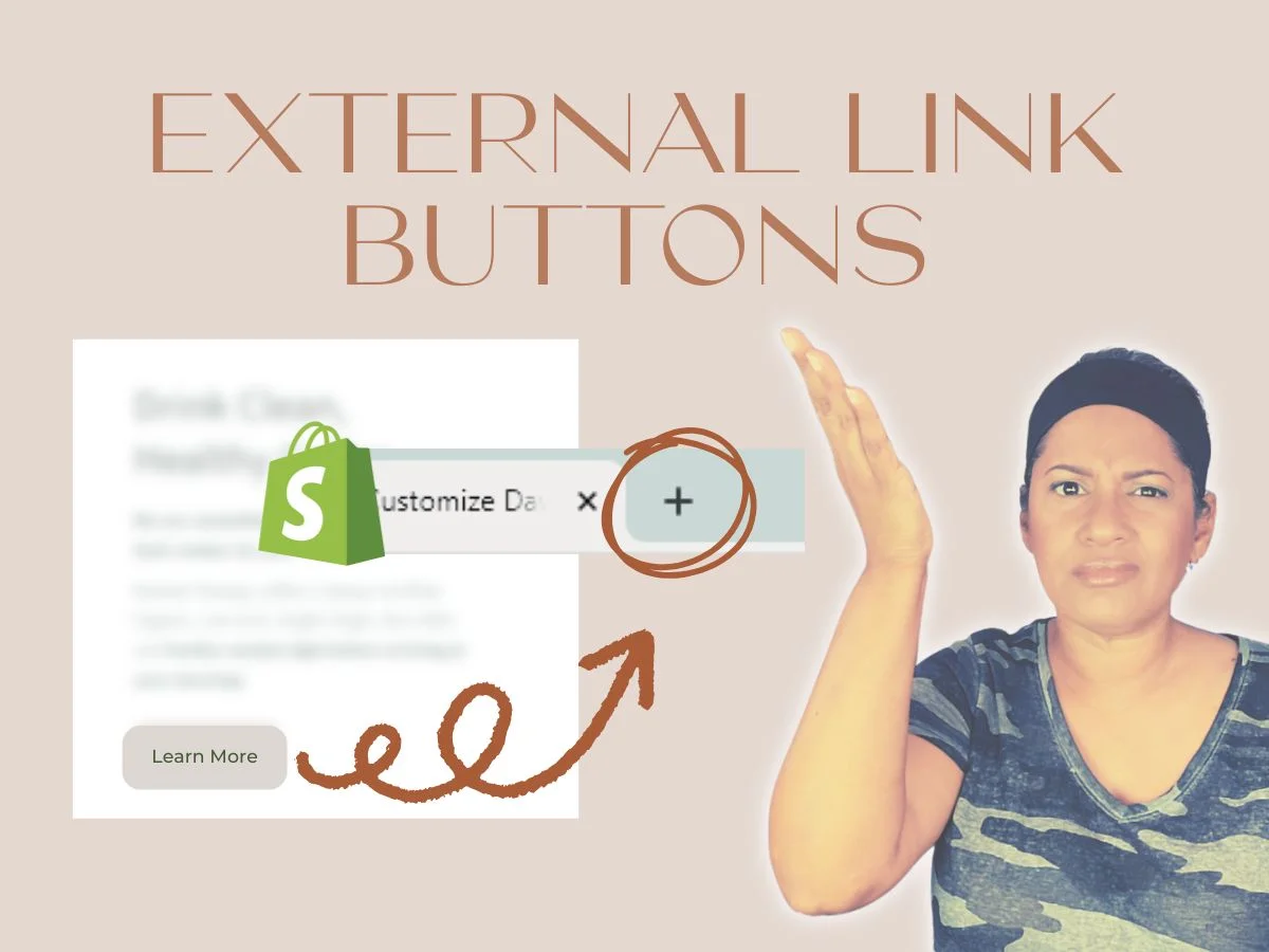 Betsy from Betsy Lugo creative confused on how to make buttons open in an external tap on Shopify