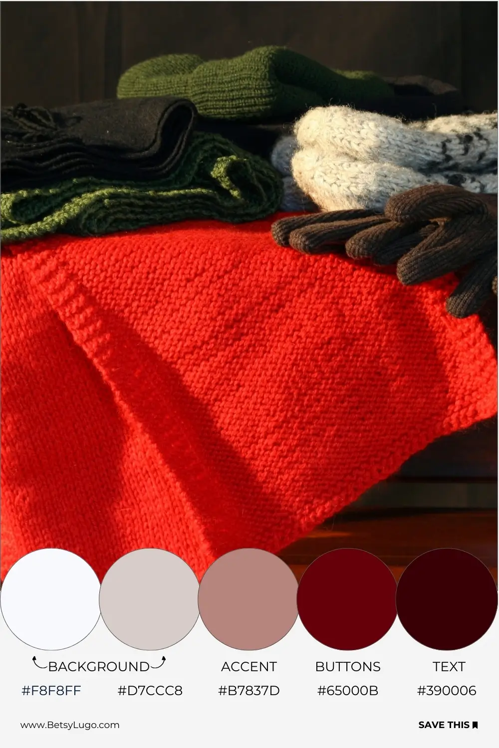 Reds color palette for ecommerce websites in 2025