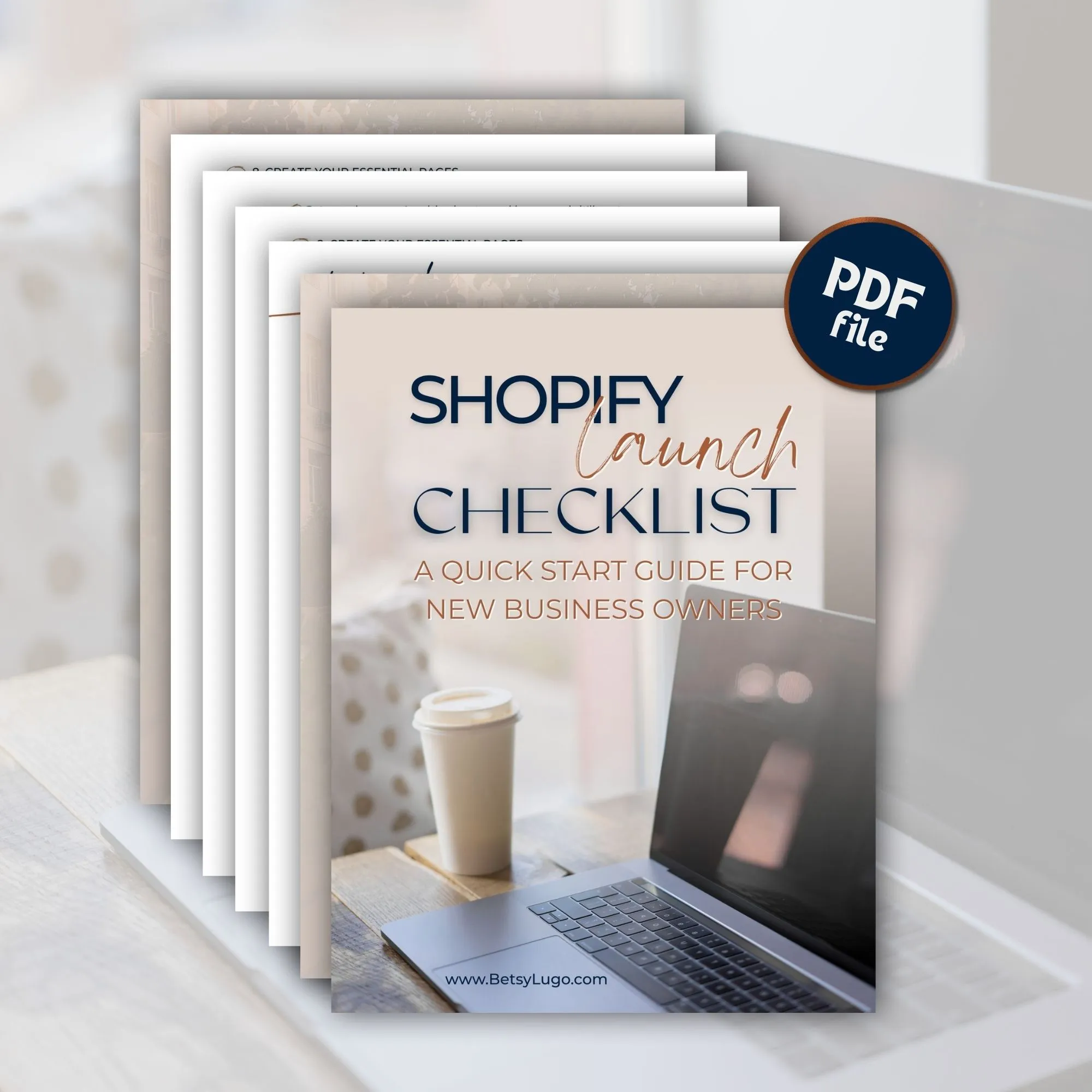 Shopify prelaunch checklist -PDF File -by betsylugocreative