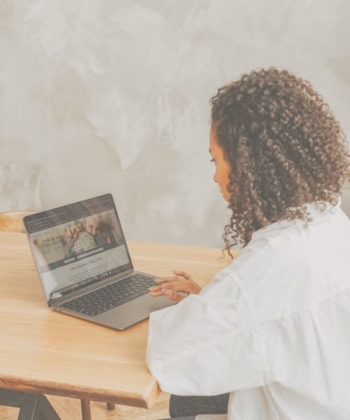 Ecommerce website design planning and development on a laptop betsy lugo creative (1)