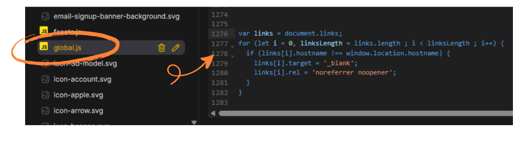 edit code on shopify