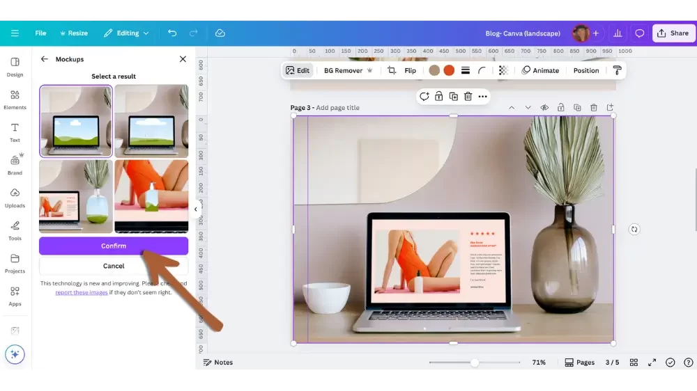 How to create a mockup in canva 1