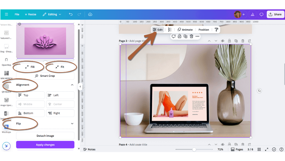 How to create a mockup in canva