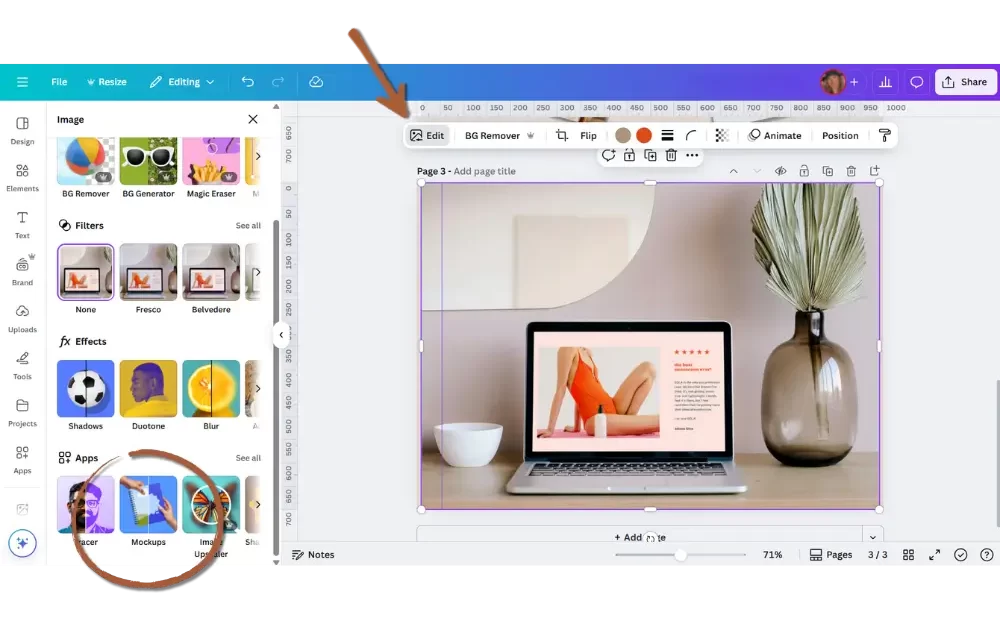How to create a mockups in canva 2