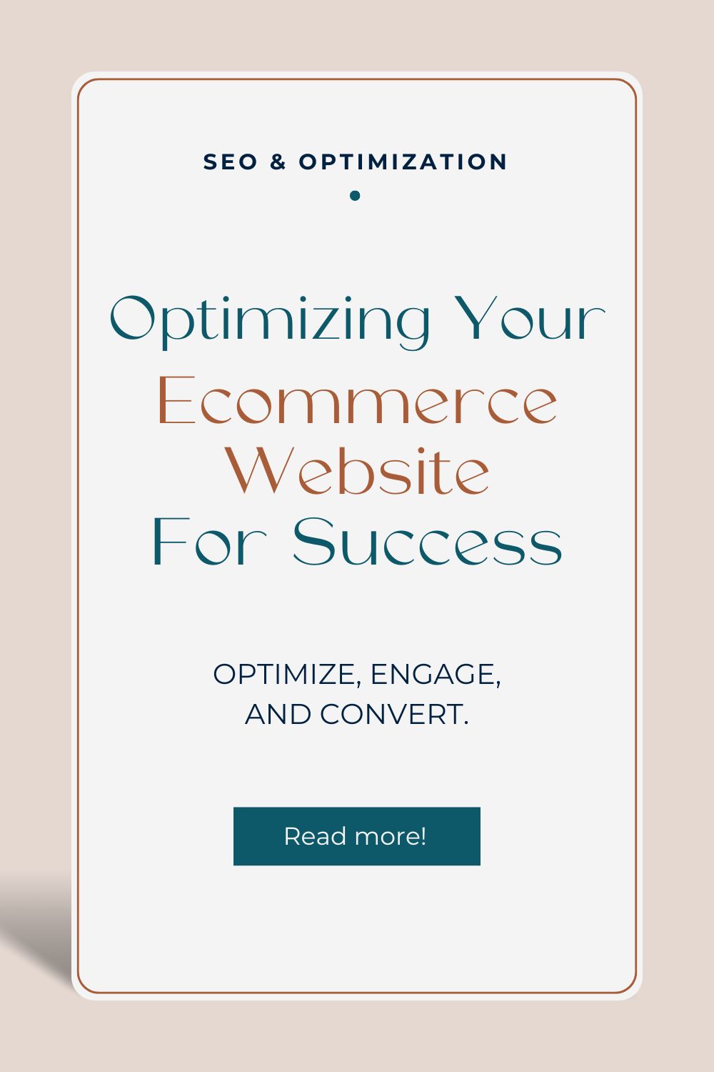 Optimizing Your Ecommerce Website For Success