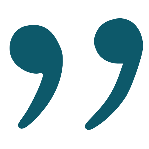 Quote teal icons